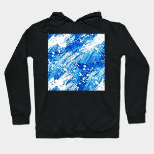 Abstract Blue painting Hoodie